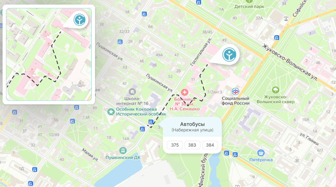 Расположение на карте